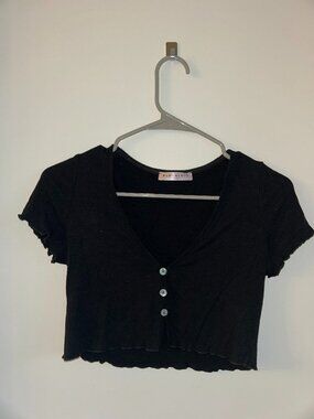 Black crop top